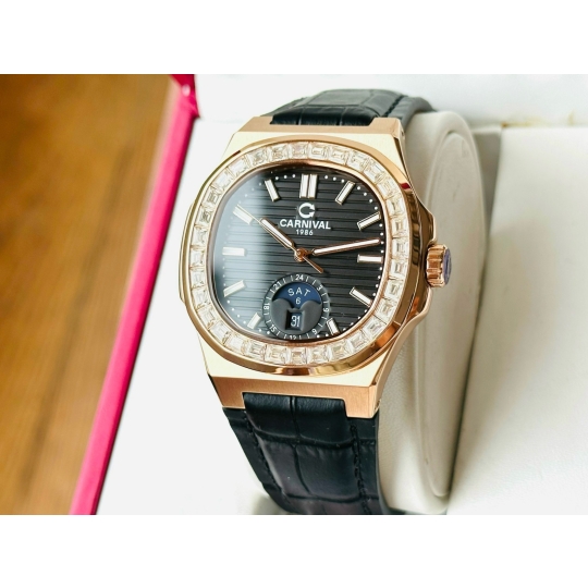Carnival Nautilus 8110g Dây Da đen